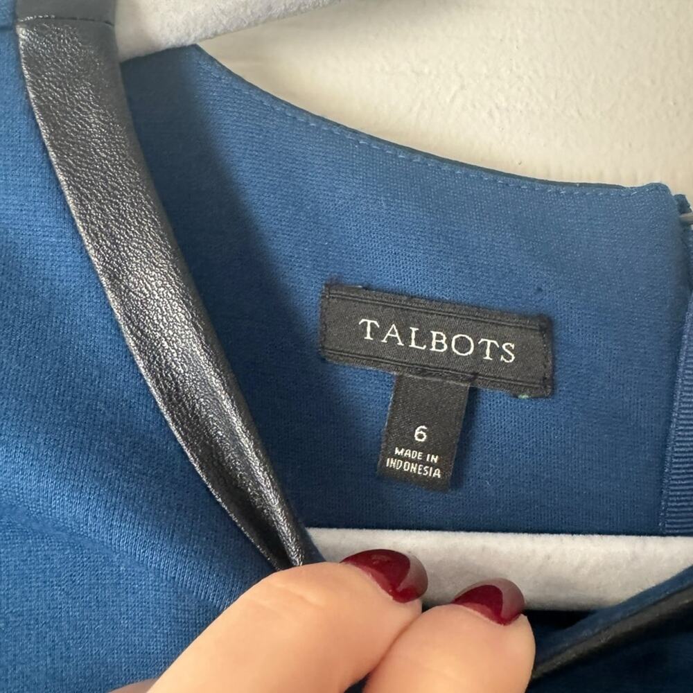 Talbots ponte knee length pencil dress - Picture 3 of 5